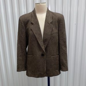 Vintage Evan Picone Houndstooth Blazer